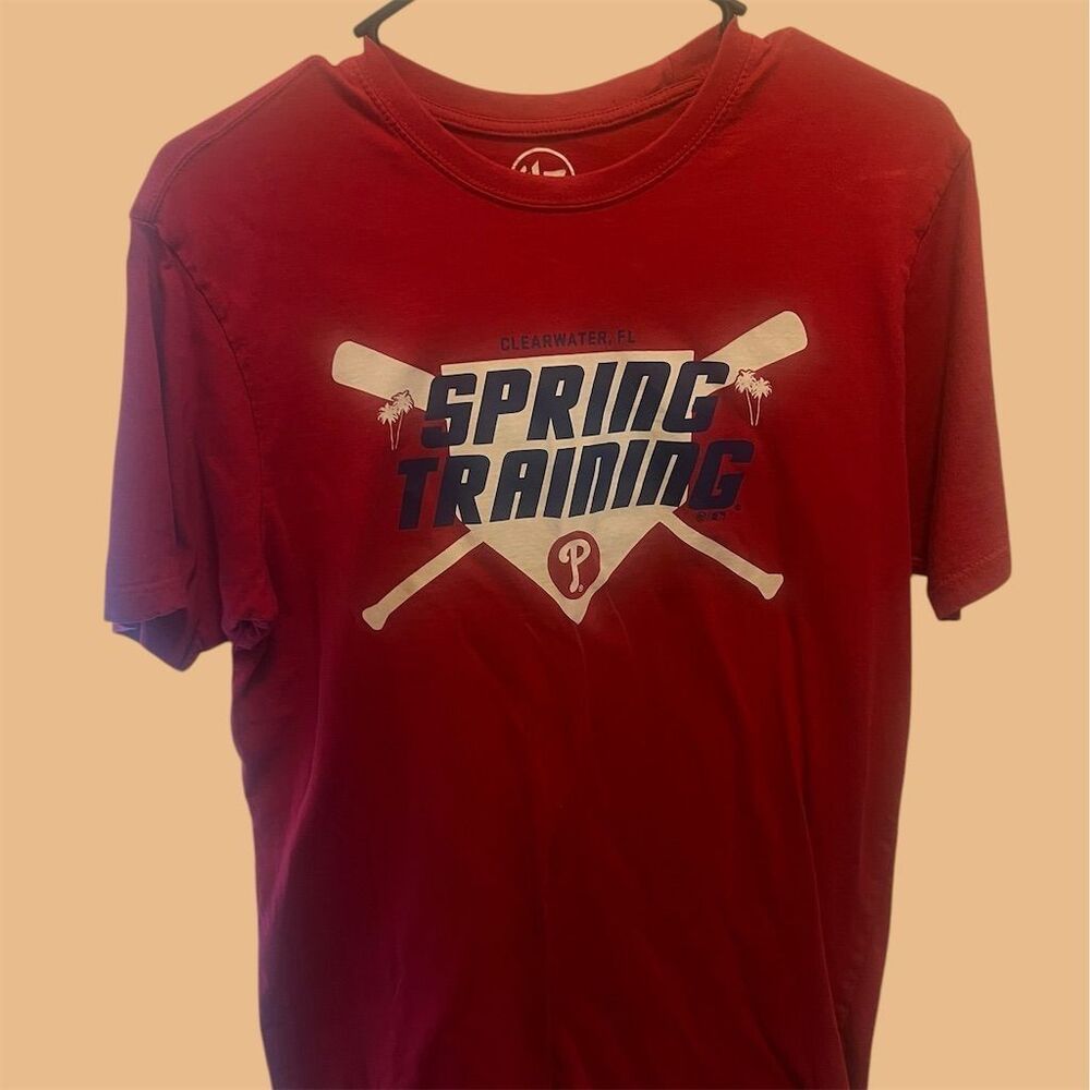 Philadelphia Phillies Spring Training Men's T-Shirt Red Size Small Clearwater FL